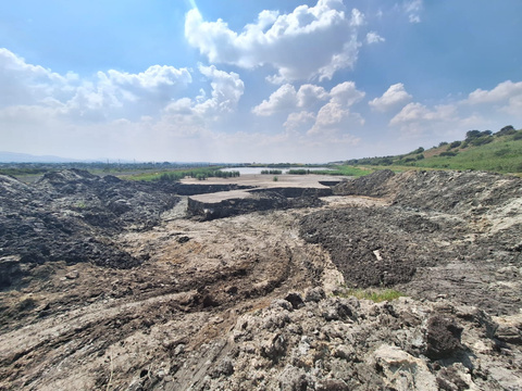 Civil works on site